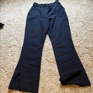 Abercrombie Black Flared Dress Pants/ long inseam!